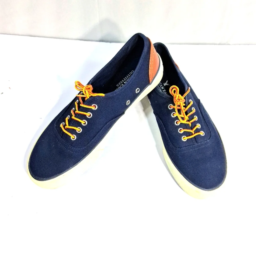 American Eagle Outfitters Size 9 Men's Preppy Blue Deck/Boat/Casual Canvas Shoes